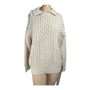 Glens of Donegal Handcrafted Irish Wool Sweater – Size Small